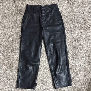 Pistola Jet Black Leather Pants